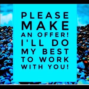 Please don’t be afraid to make an offer I don’t bit lol I will work with you.